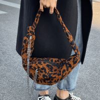Zebra Print Leopard Print Canvas 2021 New Fashion Dumpling All-match Large-capacity Shoulder Bag main image 5