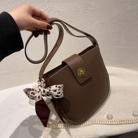 2021 New Autumn And Winter Fashion Casual Saddle Texture One-shoulder Messenger Bag main image 4