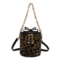 2021 New Bag Niche Fashion Leopard Crossbody Bag Autumn And Winter Bucket Bag main image 3