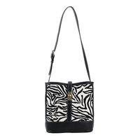 Retro New Bucket Bag Korean Fashion Hit Color Printing Leopard Print One-shoulder Messenger Bag main image 3