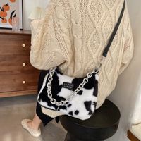 Plush Bag Female Autumn And Winter 2021 New Thick Chain One Shoulder Messenger Underarm Bag main image 5