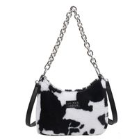 Plush Bag Female Autumn And Winter 2021 New Thick Chain One Shoulder Messenger Underarm Bag main image 3