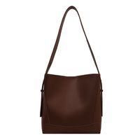 Bucket Bag Autumn Soft Leather Large-capacity Bag 2021 New Work Commute Shoulder Messenger Bag main image 3