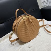 Popular Embroidery Thread Bags New Bags Wild Messenger Bag Fashion Portable Small Round Bag main image 6