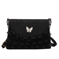 Retro Gentle Small Square Butterfly Lace Shoulder Messenger Bag main image 3
