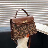 Fashion Leopard Sense Portable Geometric Messenger Bag main image 1