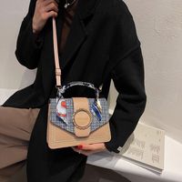 Autumn And Winter Plaid New One-shoulder Messenger Small Square Bag main image 6