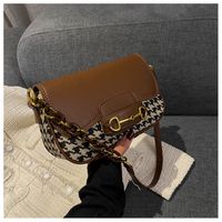 Chain Messenger Bag 2021 New Niche Western Style One-shoulder Armpit Small Square Bag sku image 2