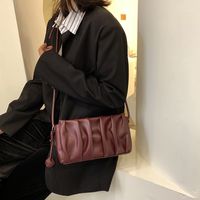 Autumn 2021 New Fashion Messenger Underarm Bag Fold Western Style Single Shoulder Bag sku image 2