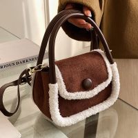 Fashion Plush Handbag Female Autumn And Winter 2021 New Trendy One-shoulder Messenger Bag sku image 2