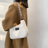 Plush Bag Female Autumn And Winter 2021 New Thick Chain One Shoulder Messenger Underarm Bag sku image 3
