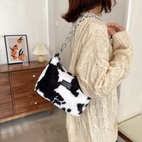 Plush Bag Female Autumn And Winter 2021 New Thick Chain One Shoulder Messenger Underarm Bag sku image 4
