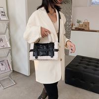 2021 New Fashion Plush Messenger Bag Autumn And Winter Plush Portable Small Bag Wholesale sku image 2