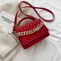New Fashion Metal Chain Handbag Summer Messenger Bag All-match Small Square Bag sku image 2