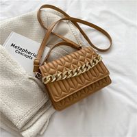 New Fashion Metal Chain Handbag Summer Messenger Bag All-match Small Square Bag sku image 3