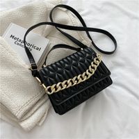 New Fashion Metal Chain Handbag Summer Messenger Bag All-match Small Square Bag sku image 4