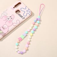 New Cartoon Candy Color Heart Letter Mobile Phone Chain Butterfly Star Pendant Anti-lost sku image 5