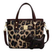 Autumn And Winter New Trendy Temperament Leopard Print Single Shoulder Handbag Messenger Bag sku image 2