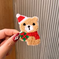 Christmas Hairpin Cute Cartoon Wool Bb Clip Christmas Hairpin sku image 7