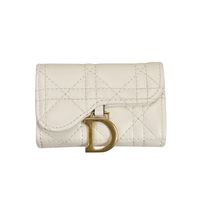 2021 Autumn And Winter New Trendy Fashion Folding Ladies Rhombus Embroidery Thread Wallet sku image 3