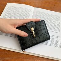 2021 New Korean Version Lock Retro Folding Stone Grain Coin Purse Wholesale sku image 3