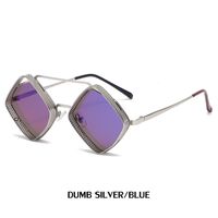 New Retro Steampunk Hollow Diamond-shaped Men's Trendy Sunglasses sku image 15