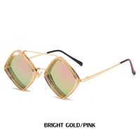 النظارات الشمسية الجديدة الرجعية Steampunk للرجال مجوفة الماس النظارات الشمسية الذكور المد والجزر Sunglasses sku image 12