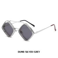 New Retro Steampunk Hollow Diamond-shaped Men's Trendy Sunglasses sku image 18