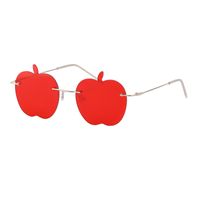 New Personality Sunglasses Frameless Apple Sunglasses Trend Party Prom Funny Sunglasses sku image 7