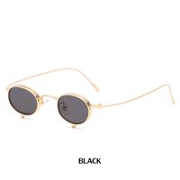 European And American Retro Steampunk Small Frame Sunglasses Men's Personalized Hip Hop Round Frame Clamshell Sunglasses Women's Fashion Shades sku image 10