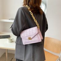Summer New Type Good Texture Women's Bag 2022 Embroidery Thread Textured Small Square Bag Trendy Fashion Acrylic Chain Shoulder Bag main image 5
