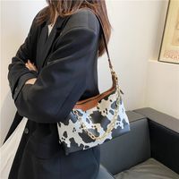 Fashion Simple Shoulder Bag Texture Popular Chain Casual Leopard Underarm Bag main image 6