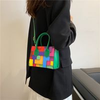Korean Macaron Color Chain Bag Hit Color Shoulder Messenger Bag Wholesale main image 6