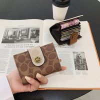 Card Holder Small Wallet Female 2021 New Mini And Simple Large Capacity Short Card Holder One Piece Dropshipping Female Coin Purse main image 1