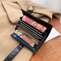 2021 New Trendy Business Card Bag Multi-position Stone Pattern Student Card Holder Wholesale main image 3