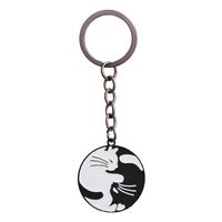 New Alloy Drip Oil Jewelry Accessories Pendant Flowers Moon Cat Series Key Chain main image 6