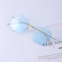 New Personality Sunglasses Frameless Apple Sunglasses Trend Party Prom Funny Sunglasses main image 6