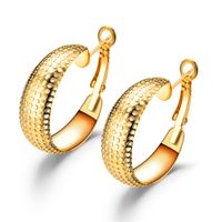 Fashion Glossy Circle Copper Earrings main image 3