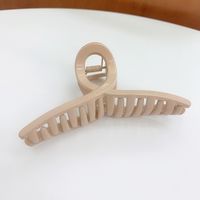 South Korea Morandi Color Large Size Clip Simple And Elegant Temperament Shower Tray Hair Back Hairpin Clip Wholesale Nihaojewelry sku image 7