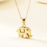 Titanium Steel 18K Gold Plated Animal main image 5