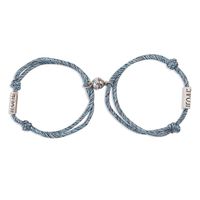 Hand-woven Alloy Simple Couple Hand Rope sku image 1