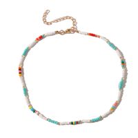 Bohemia Creative Trend Hand-woven Rice Bead Necklace Beaded Pendant Jewelry main image 6