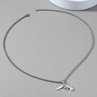 European And American Hip-hop Personality Retro Trend Revolver Pendant Necklace main image 4