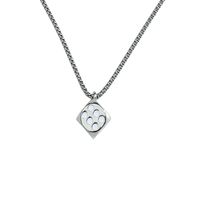Fashion Simple Stainless Steel Necklace Hip Hop Dice Pendant Jewelry Accessories main image 6