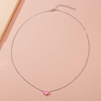 Fashion Metal Drop Nectarine Heart Clavicle Chain Niche Sweater Chain main image 6