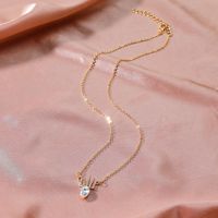Cross-border New Arrival Creative Crown Pendant Necklace European And American Fashion Cool Diamond Inlaid Clavicle Chain Color Zircon Necklace For Women main image 4