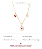 Fashion Simple Two-color Dripping Love Sweater Chain Creative Clavicle Chain Jewelry main image 4
