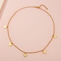 Cross-border New Arrival Multi-layer Love Necklace Sweater Chain European And American Fashion Small Peach Heart Twin Clavicle Chain Double-layer Set Chain For Women main image 5