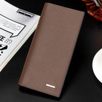 Men's Long Thin Wallet Casual Multi-card Card Holder Leather Brand Korean Wallet Large Capacity main image 1