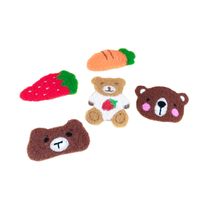 Cute Bear Rabbit Hairpin Embroidery Plush Bb Clip Children's Headdress Wholesale main image 6